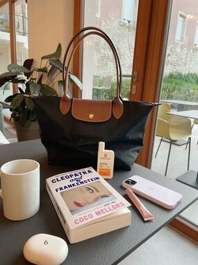 ✨Medium Black Longchamp Le Pliage
